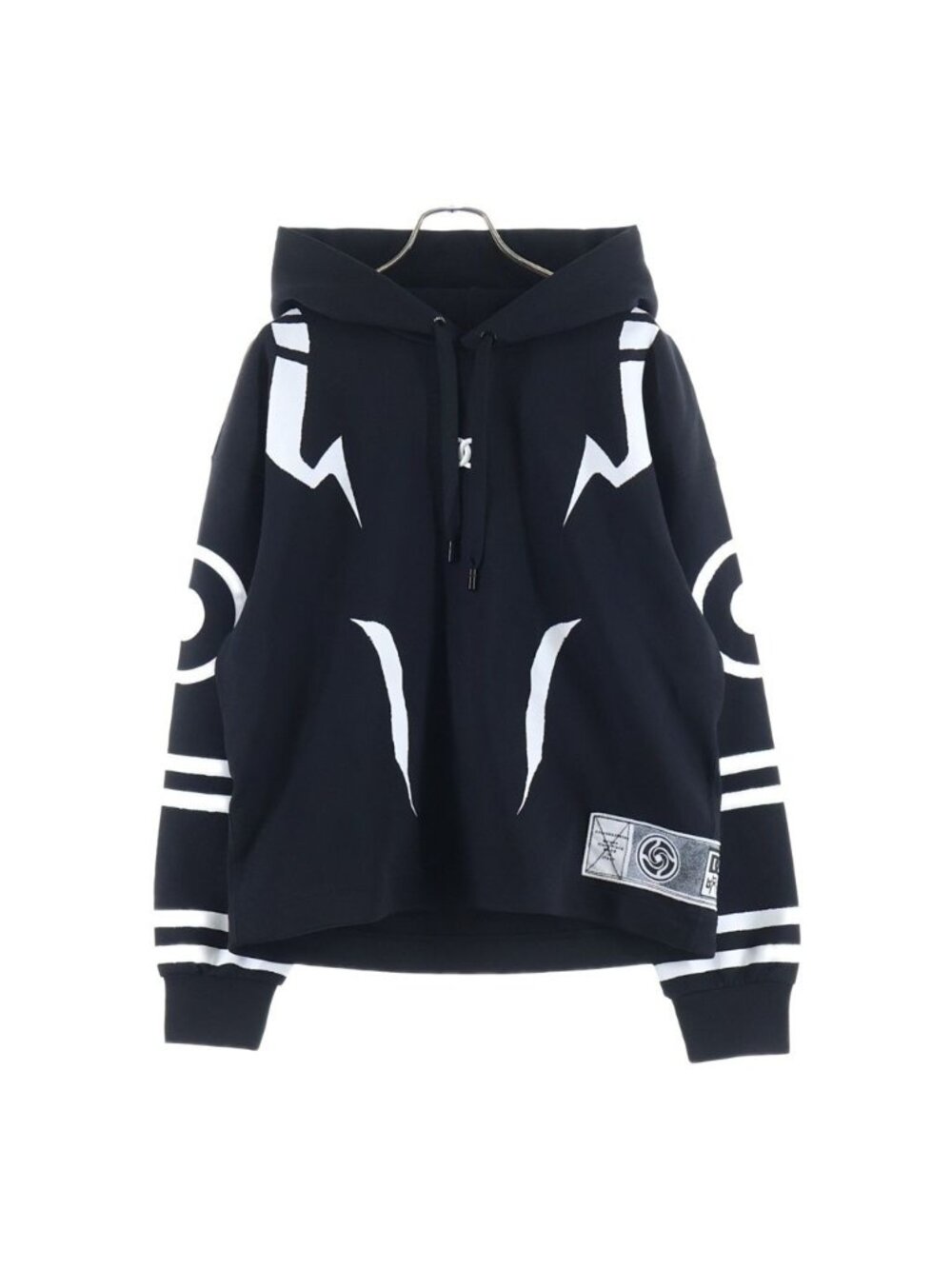 Dolce & Gabbana Jujutsu Kaisen Front Logo Motif Pullover Sweatshirt Hoodie Black